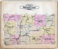 County Outline Map, McDonald County 1909